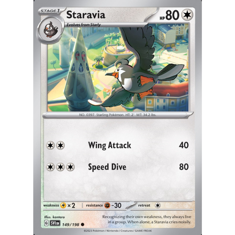 Staravia 149/198 - Scarlet &amp; Violet Enkeltkort