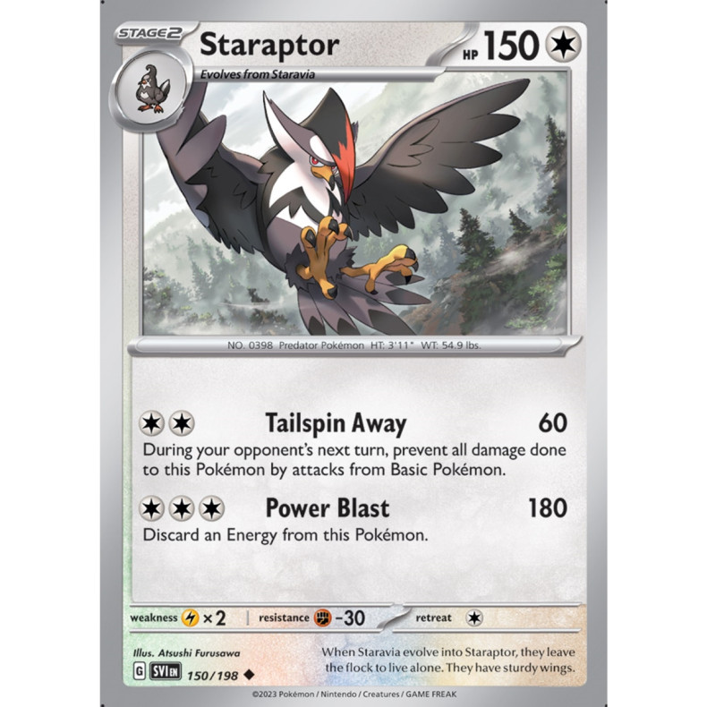 Staraptor 150/198 - Scarlet &amp; Violet Enkeltkort