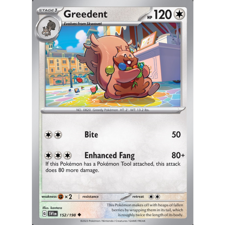 Greedent 152/198 - Scarlet &amp; Violet Enkeltkort