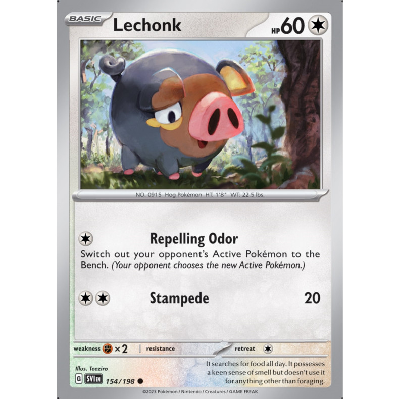 Lechonk 154/198 - Scarlet &amp; Violet Enkeltkort