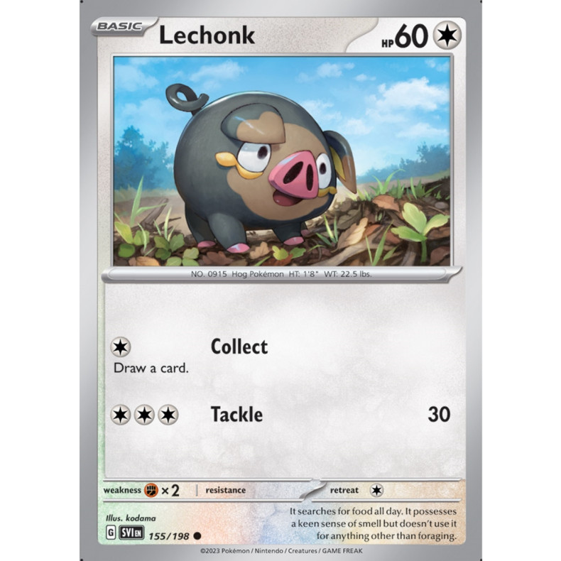 Lechonk 155/198 - Scarlet &amp; Violet Enkeltkort