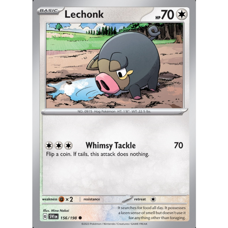 Lechonk 156/198 - Scarlet &amp; Violet Enkeltkort