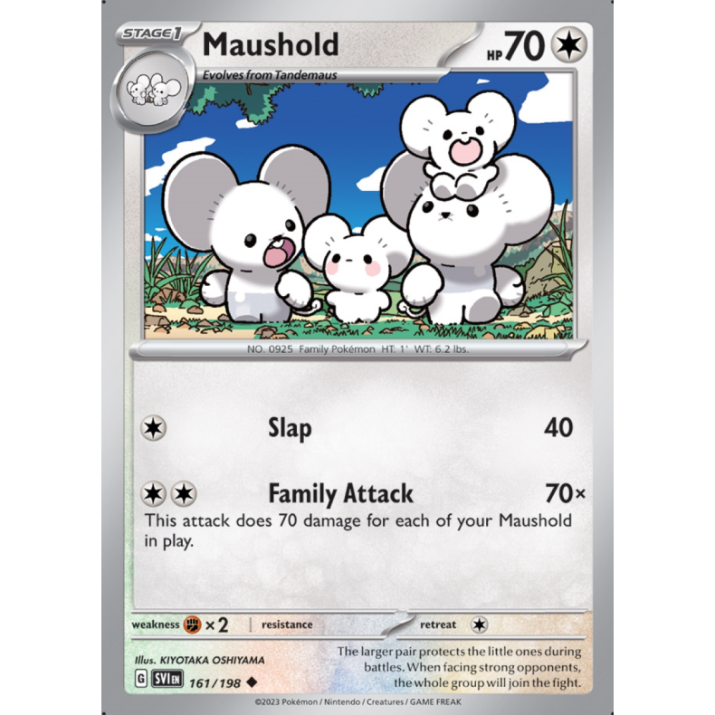 Maushold 161/198 - Scarlet &amp; Violet Enkeltkort