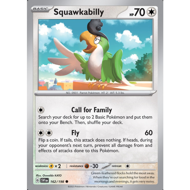 Squawkabilly 162/198 - Scarlet &amp; Violet Enkeltkort