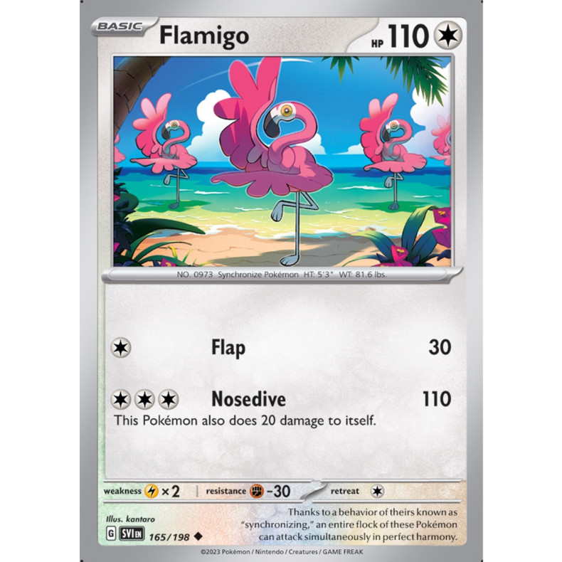 Flamigo 165/198 - Scarlet &amp; Violet Enkeltkort