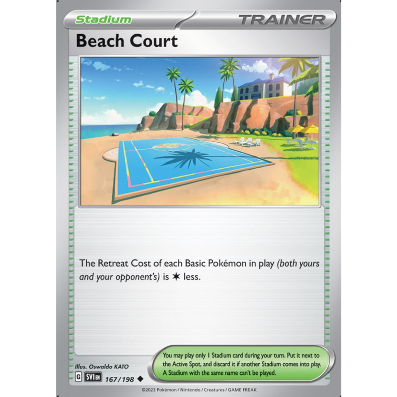 Beach Court 167/198 - Scarlet &amp; Violet Enkeltkort