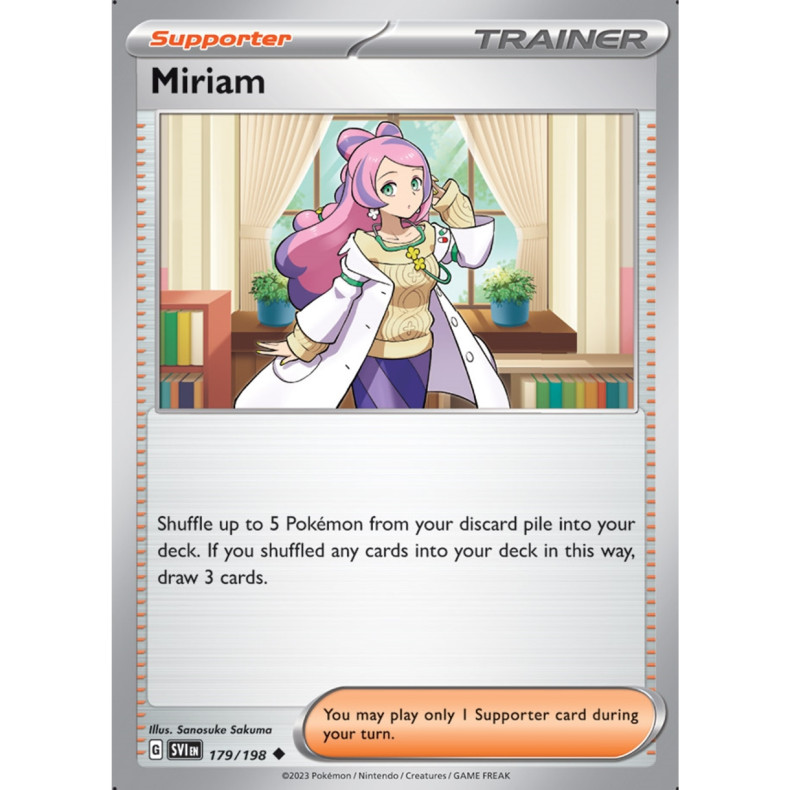 Miriam 179/198 - Scarlet &amp; Violet Enkeltkort