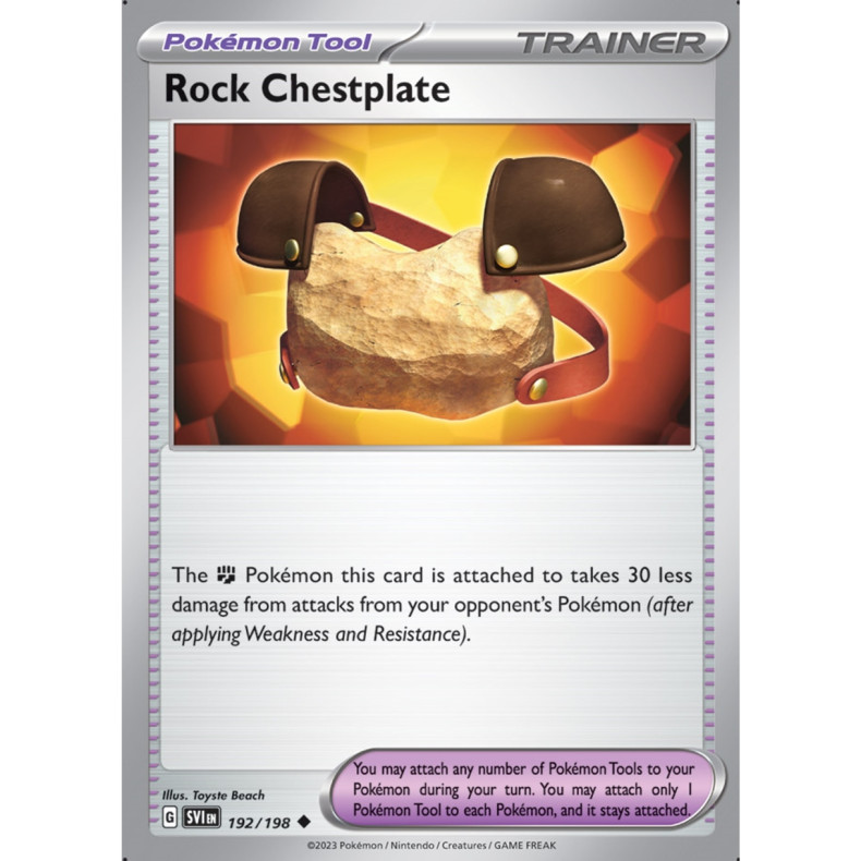 Rock Chestplate 192/198 - Scarlet &amp; Violet Enkeltkort