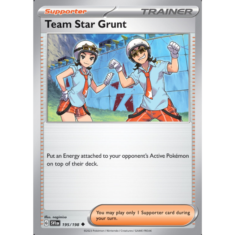 Team Star Grunt 195/198 - Scarlet &amp; Violet Enkeltkort