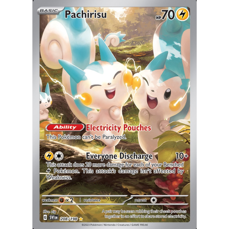 Pachirisu 208/198 - Scarlet &amp; Violet Enkeltkort