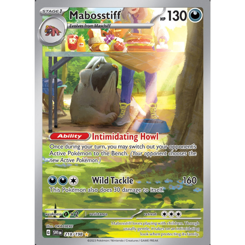 Mabosstiff 218/198 - Scarlet &amp; Violet Enkeltkort