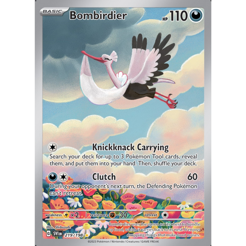 Bombirdier 219/198 - Scarlet &amp; Violet Enkeltkort