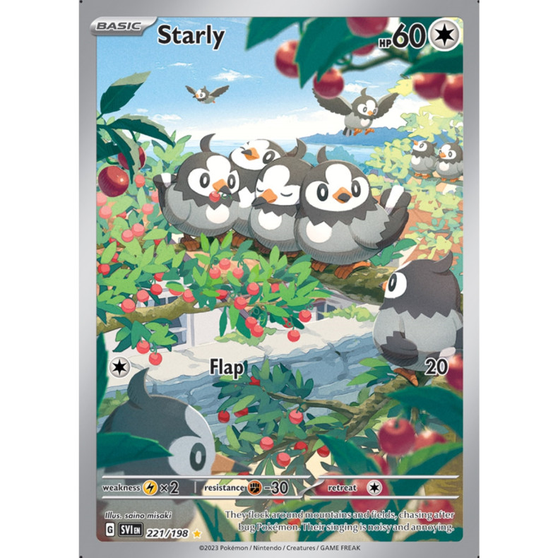 Starly 221/198 - Scarlet &amp; Violet Enkeltkort