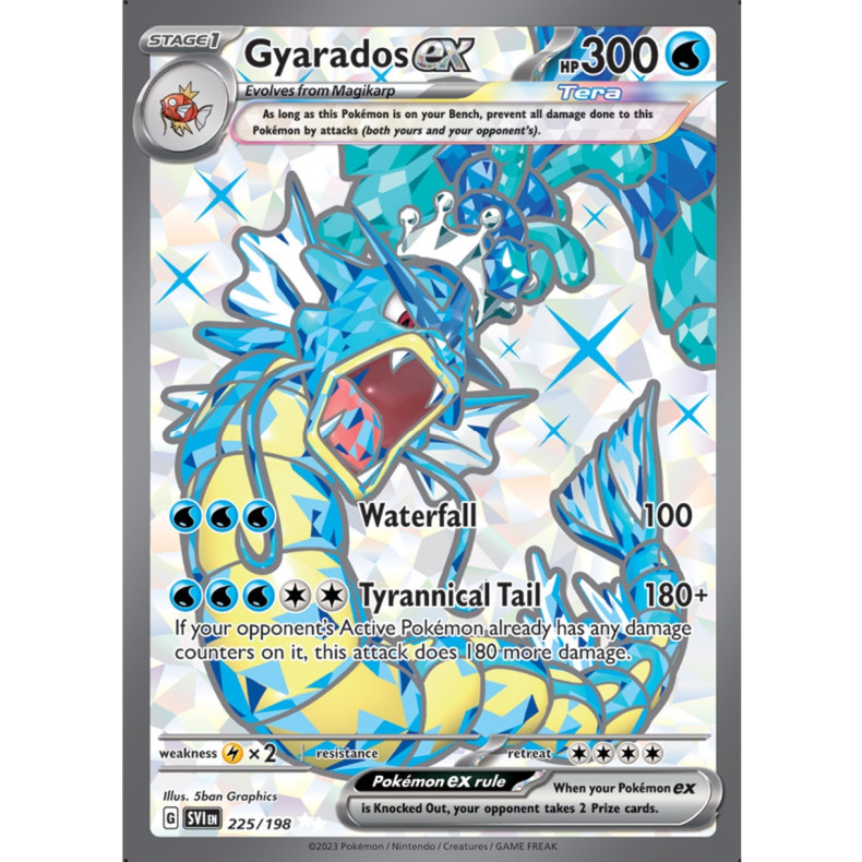 Gyarados ex 225/198 - Scarlet &amp; Violet Enkeltkort