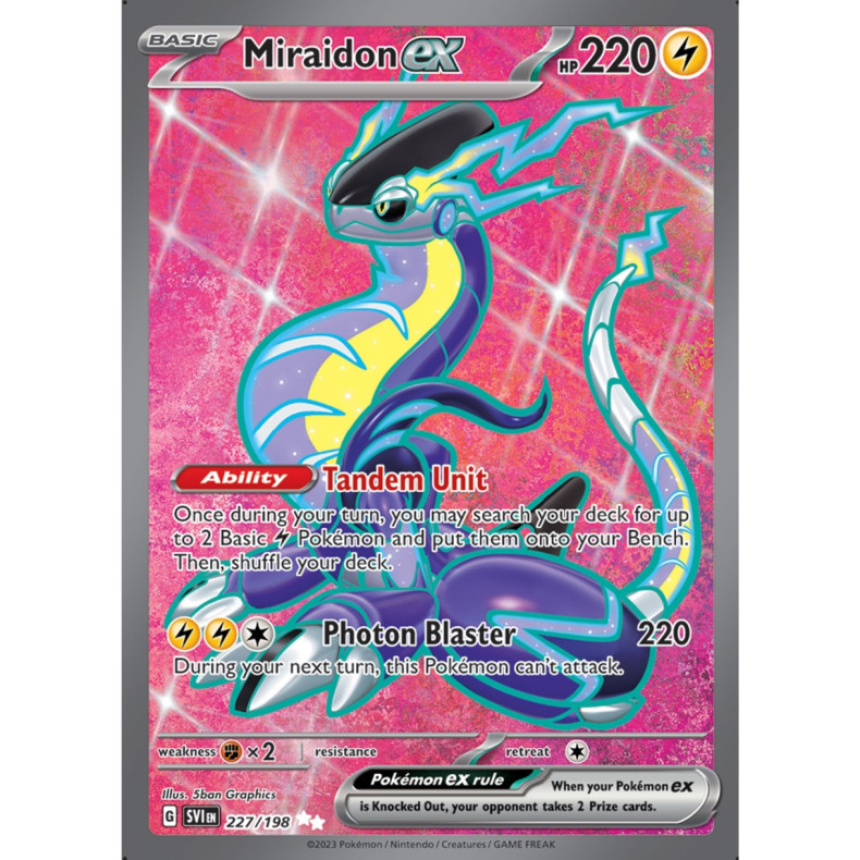 Miraidon ex 227/198 - Scarlet &amp; Violet Enkeltkort