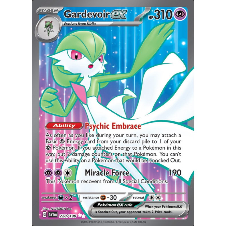 Gardevoir ex 228/198 - Scarlet &amp; Violet Enkeltkort