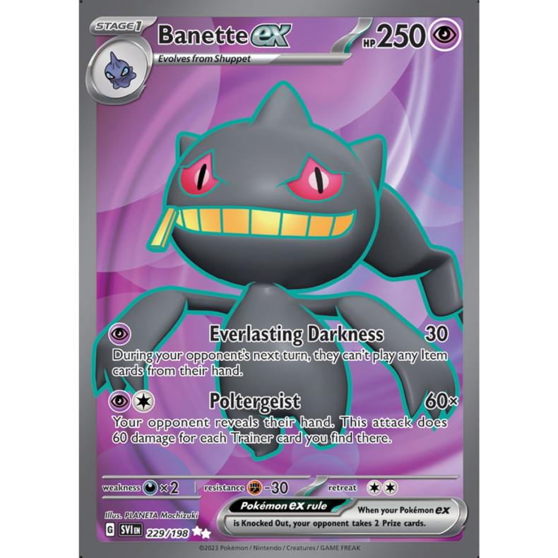 Banette ex 229/198 - Scarlet &amp; Violet Enkeltkort