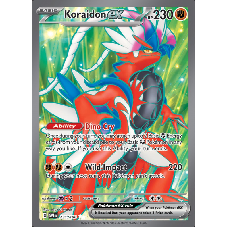 Koraidon ex 231/198 - Scarlet &amp; Violet Enkeltkort