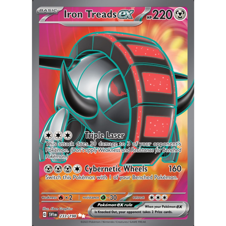 Iron Treads ex 233/198 - Scarlet &amp; Violet Enkeltkort