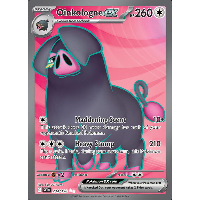 Oinkologne ex 234/198 - Scarlet &amp; Violet Enkeltkort