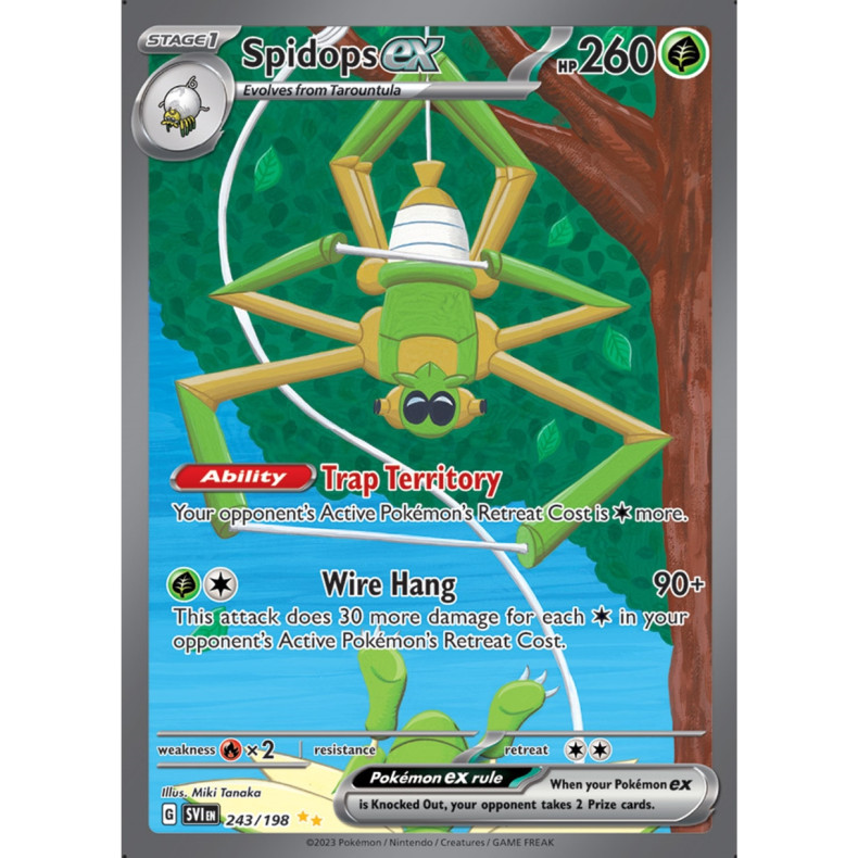 Spidops ex 243/198 - Scarlet &amp; Violet Enkeltkort