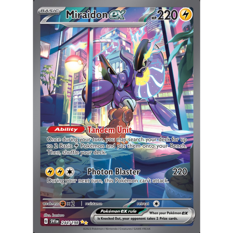 Miraidon ex 244/198 - Scarlet &amp; Violet Enkeltkort