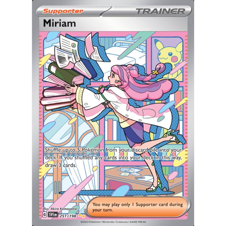 Miriam 251/198 - Scarlet &amp; Violet Enkeltkort