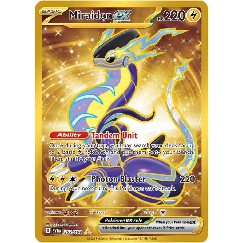 Miraidon ex 253/198 - Scarlet &amp; Violet Enkeltkort