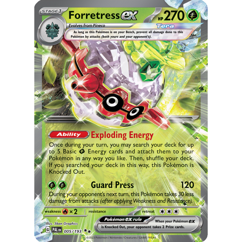 Forretress ex 005/193 Paldea Evolved Enkeltkort
