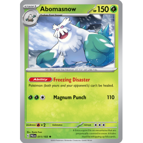 Abomasnow 011/193 Paldea Evolved Enkeltkort