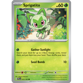 Sprigatito 012/193 Paldea Evolved Enkeltkort