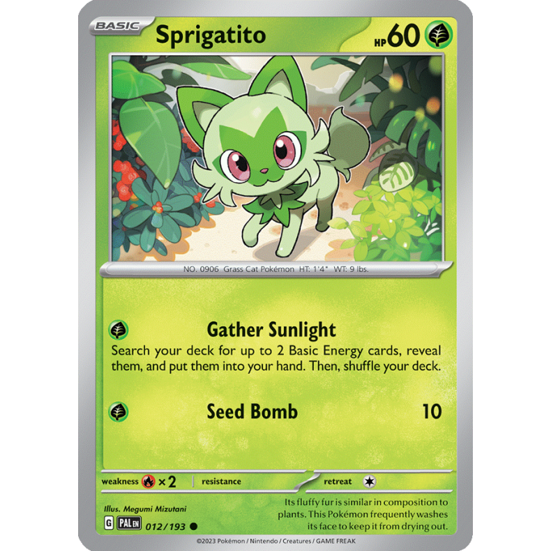 Sprigatito 012/193 Paldea Evolved Enkeltkort