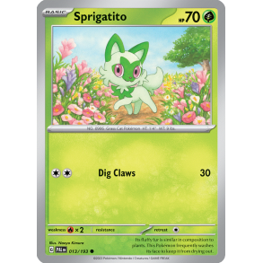 Sprigatito 013/193 Paldea Evolved Enkeltkort