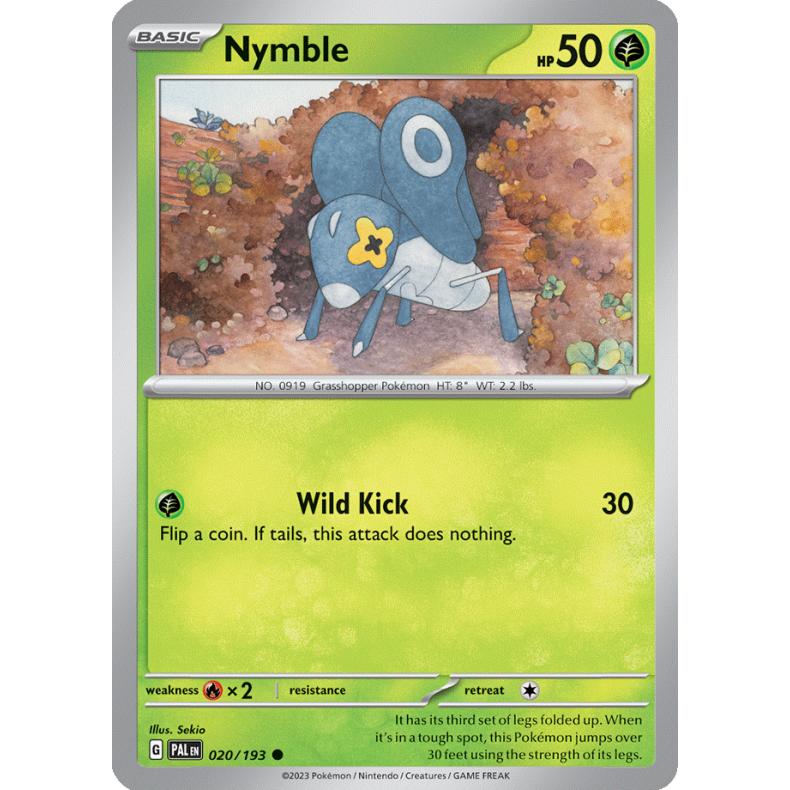 Nymble 020/193 Paldea Evolved Enkeltkort