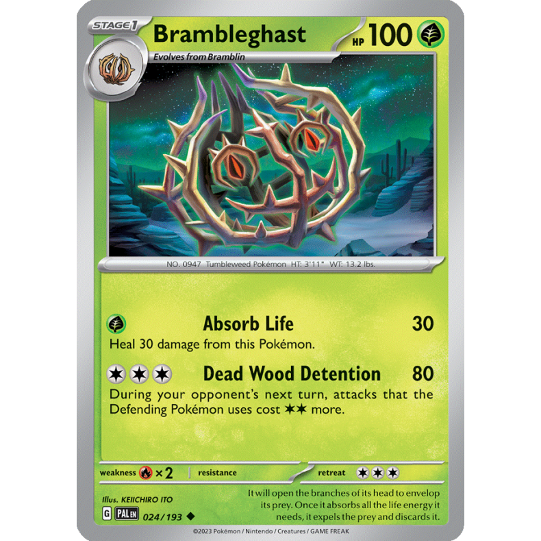 Brambleghast 024/193 Paldea Evolved Enkeltkort