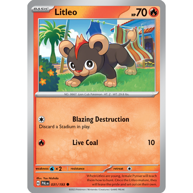 Litleo 031/193 Paldea Evolved Enkeltkort