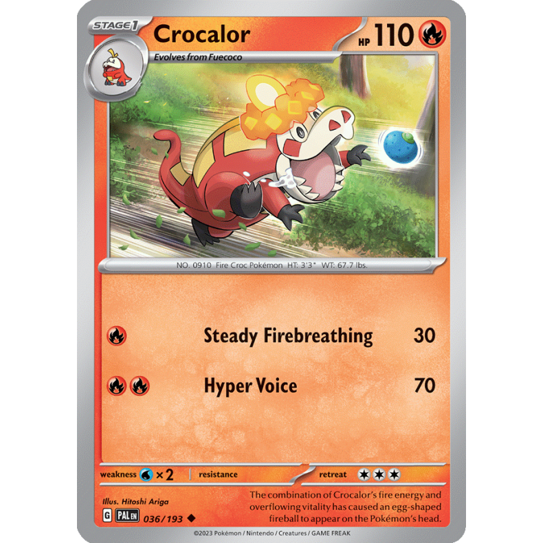 Crocalor 036/193 Paldea Evolved Enkeltkort