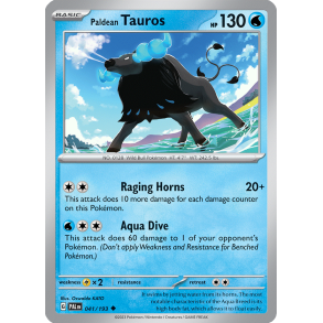 Paldean Tauros 041/193 Paldea Evolved Enkeltkort
