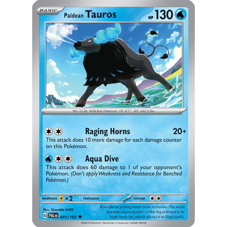 Paldean Tauros 041/193 Paldea Evolved Enkeltkort