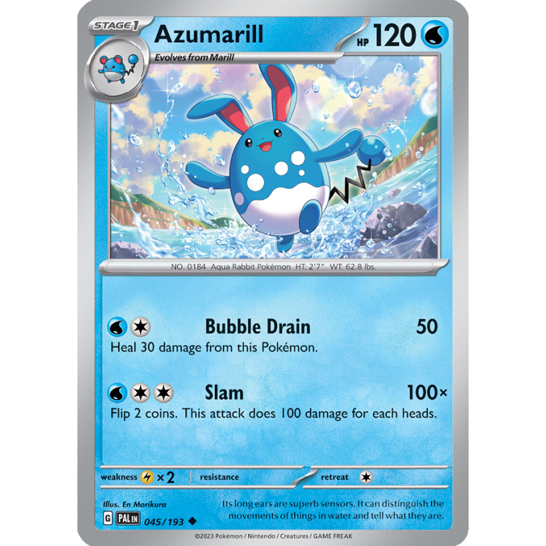 Azumarill 045/193 Paldea Evolved Enkeltkort