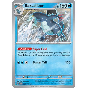 Baxcalibur 060/193 Paldea Evolved Enkeltkort