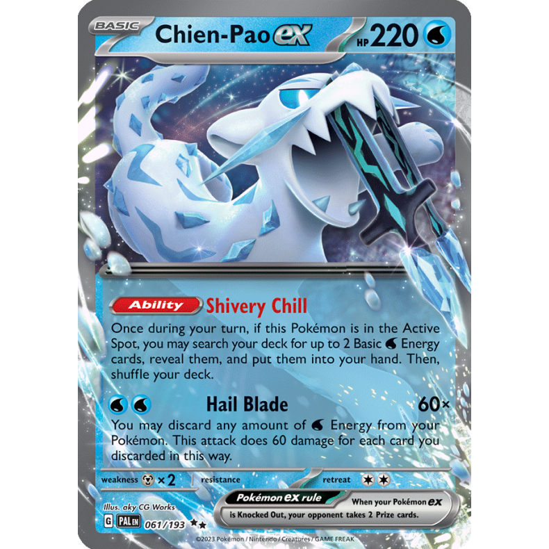 Chien-Pao ex 061/193 Paldea Evolved Enkeltkort