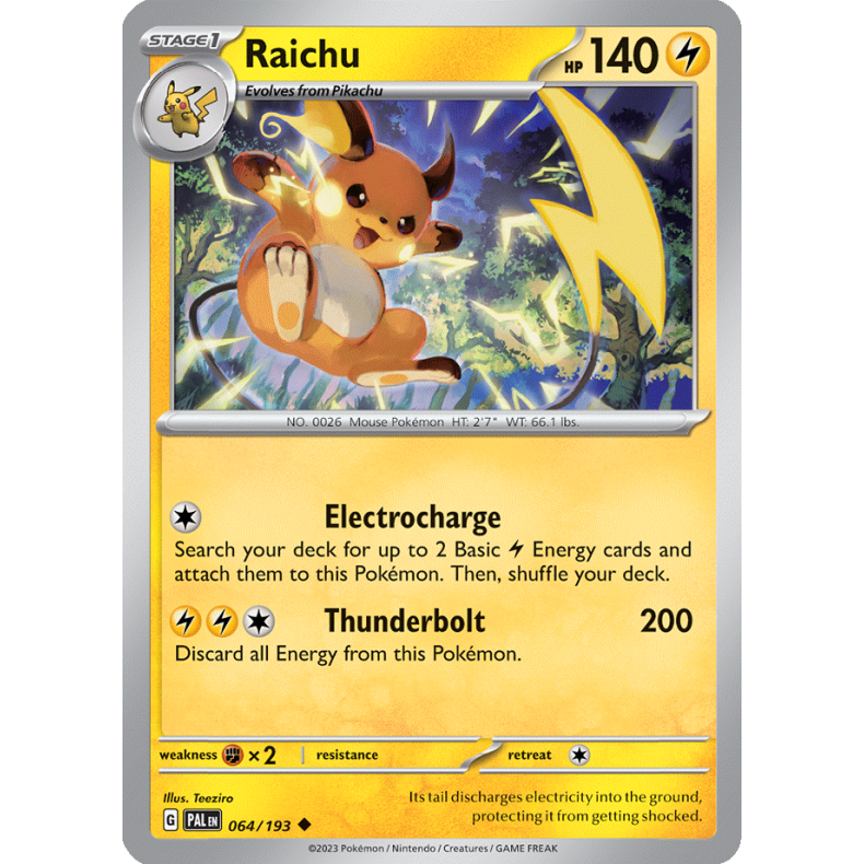 Raichu 064/193 Paldea Evolved Enkeltkort