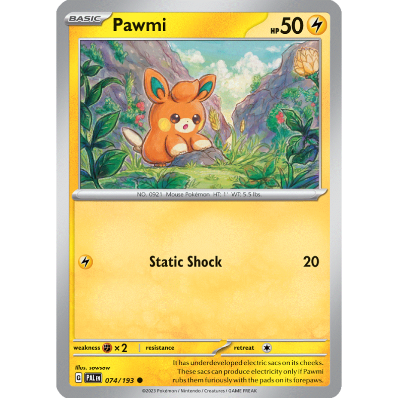 Pawmi 074/193 Paldea Evolved Enkeltkort