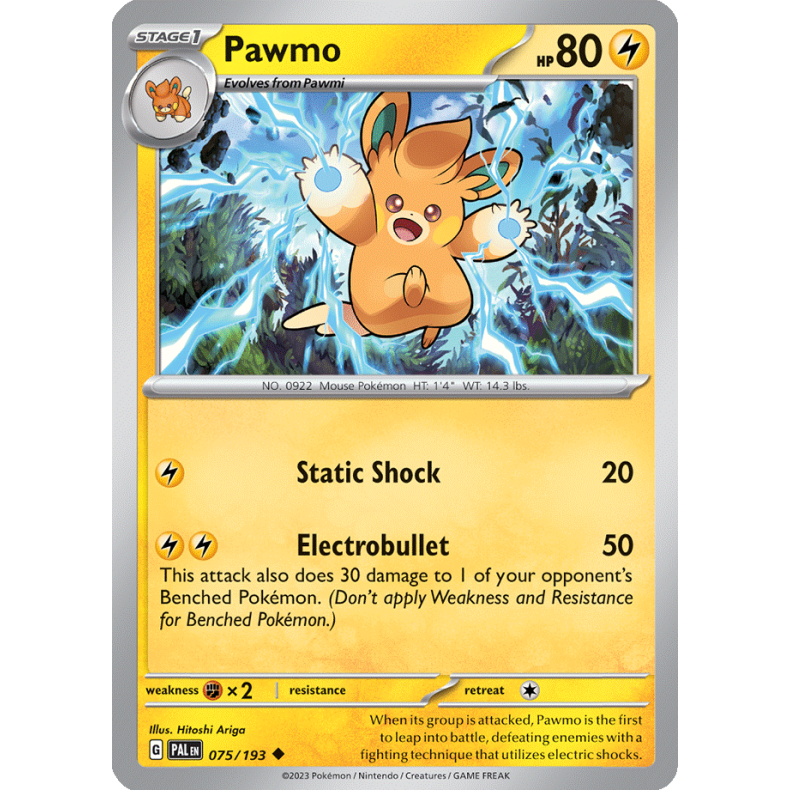 Pawmo 075/193 Paldea Evolved Enkeltkort