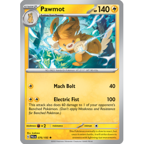 Pawmot 076/193 Paldea Evolved Enkeltkort