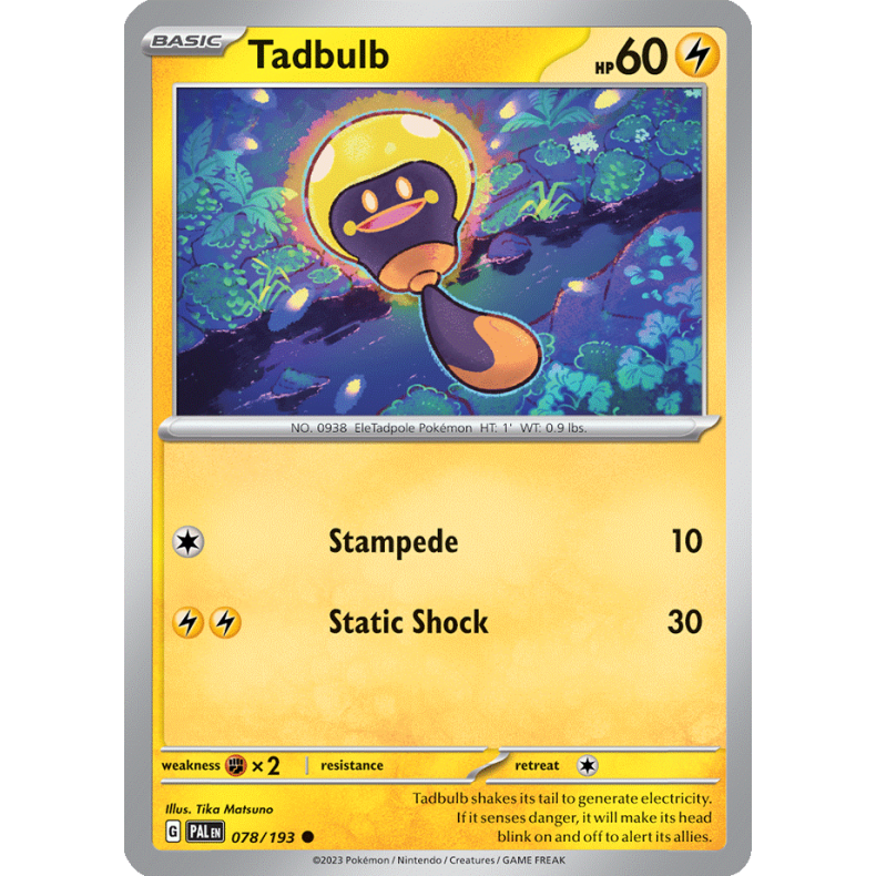 Tadbulb 078/193 Paldea Evolved Enkeltkort