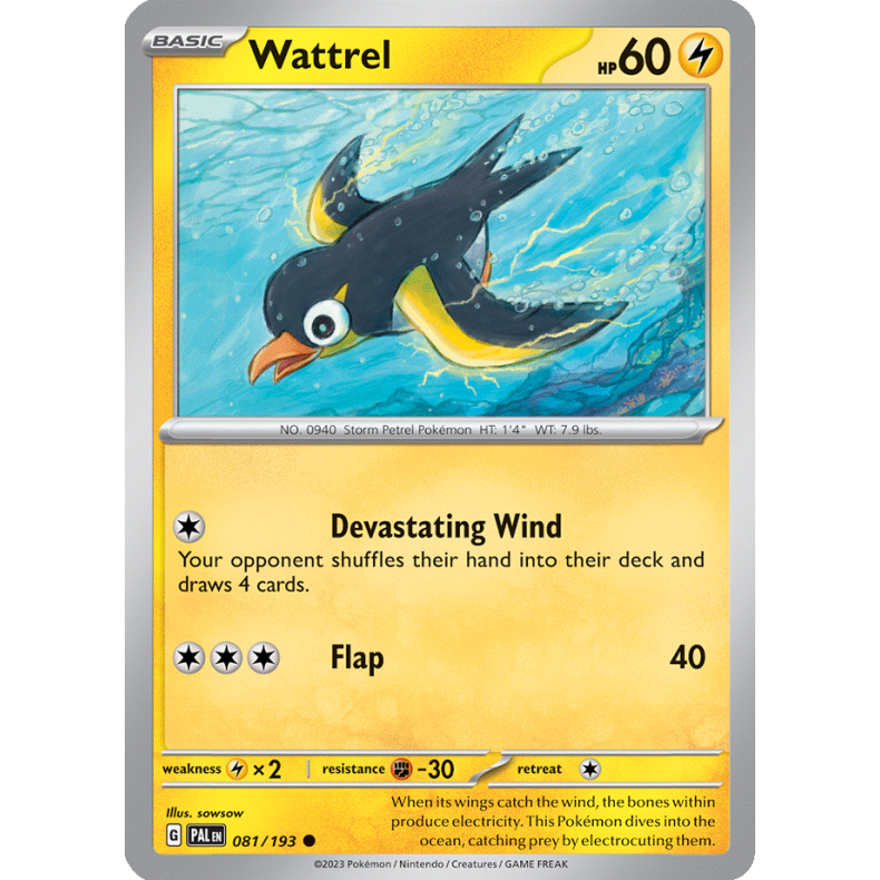 Wattrel 081/193 Paldea Evolved Enkeltkort