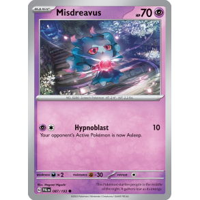 Misdreavus 087/193 Paldea Evolved Enkeltkort