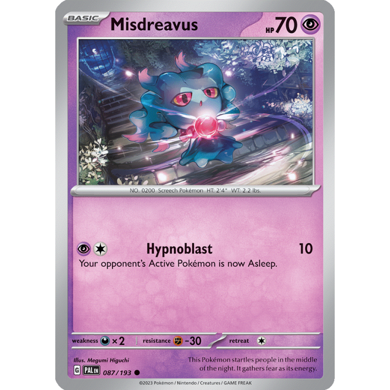 Misdreavus 087/193 Paldea Evolved Enkeltkort